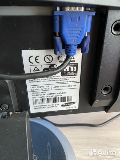 Монитор Samsung 19 дюймов