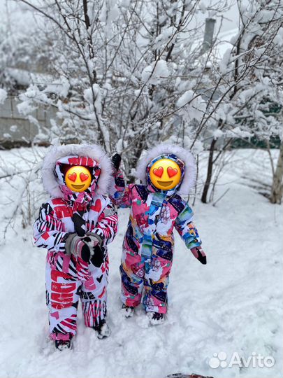 Зимние комбенизоны на двойню