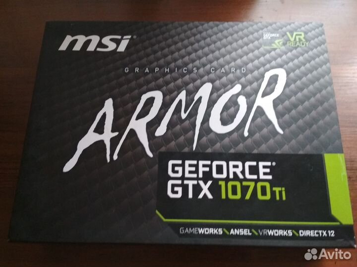 Мощная игровая видеокарта MSI GTX 1070 TI 8 GB