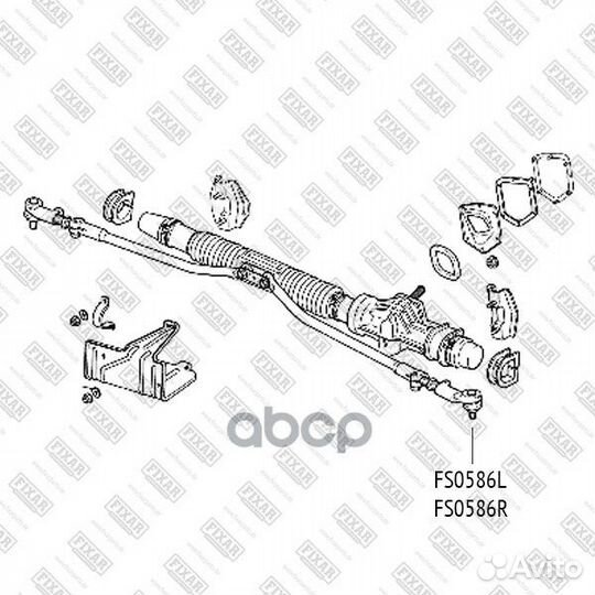 Наконечник рулевой тяги правый LADA 110-112/Pri