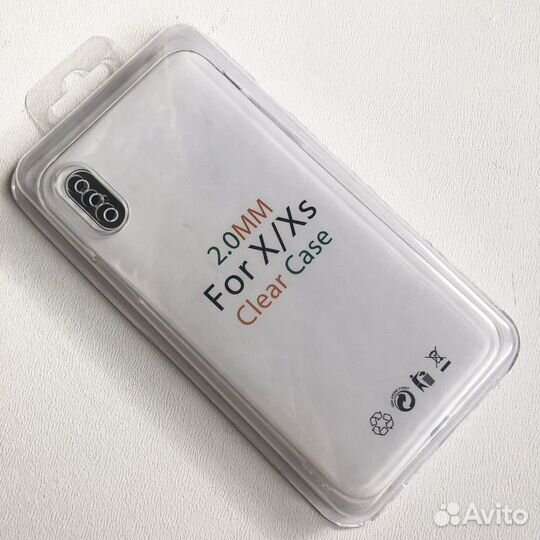 Силиконовый чехол для iPhone X / XS прозрачный