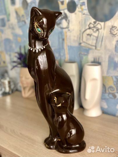 Статуэтка кошка копилка 46 см