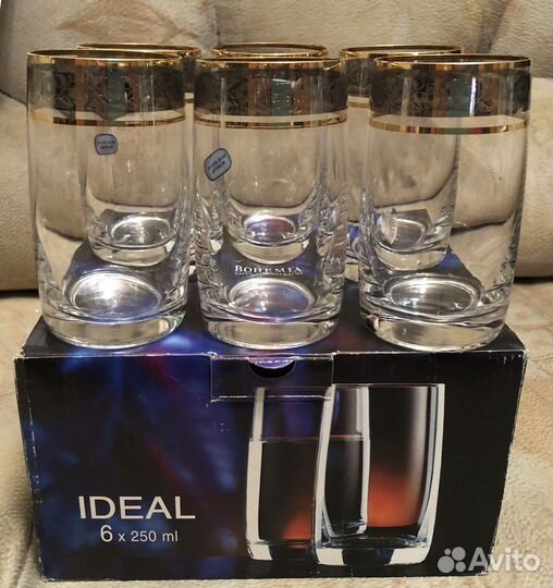 Набор стаканов для воды Bohemia 250 мл
