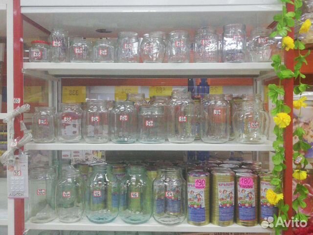 Банки стеклянные, крышки