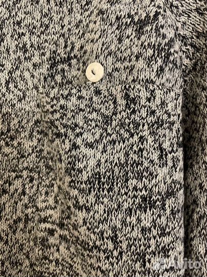 Серый укороченный свитер из хлопка