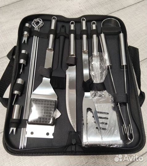 Набор для барбекю и шашлыка новый 16 предметов