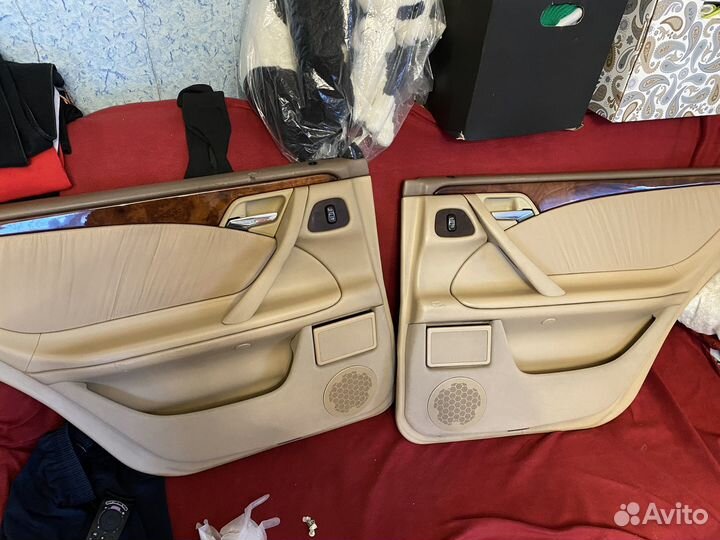Дверные карты mercedes w210 бежевые