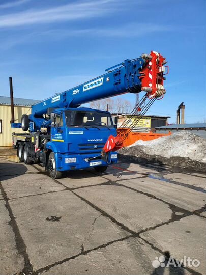 Аренда и услуги автокрана, 25 т, 32.5 м, с гуськом 9 м