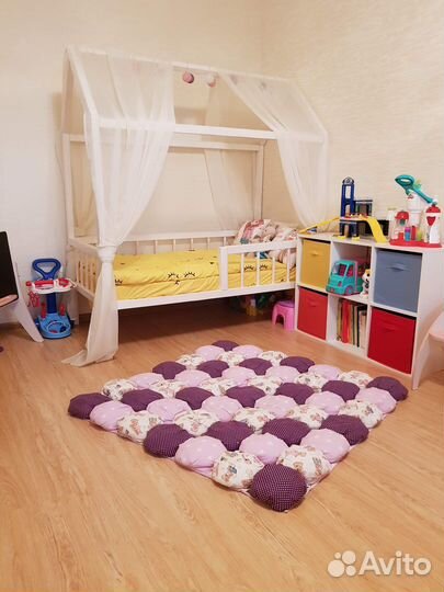Детская кровать домик с матрасом