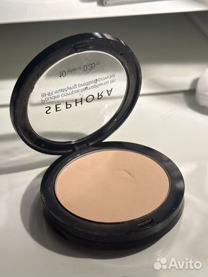 Матовая компактная пудра sephora