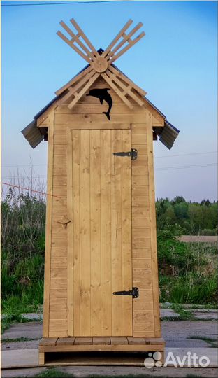 Дачный туалет деревянный HAT115