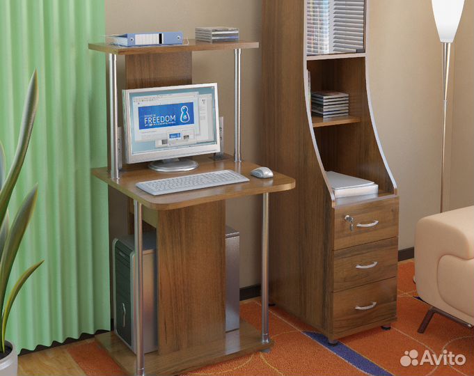Компьютерный стол кст-12, 60х60х125 см