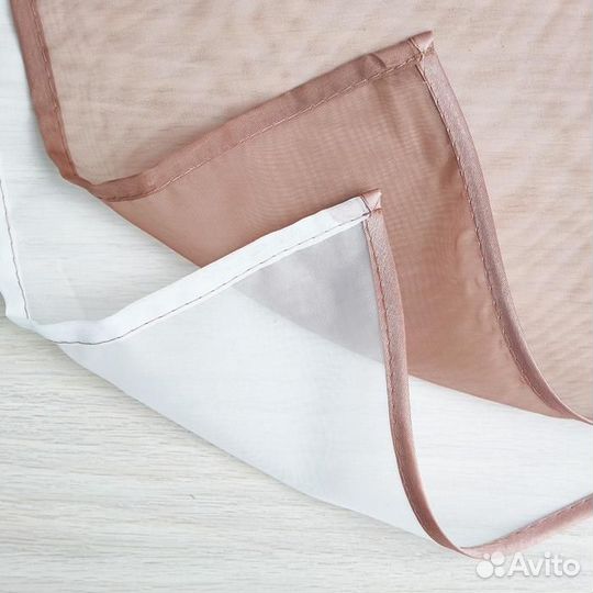 Комплект штор для кухни Шарм 285х160 см, какао-мол