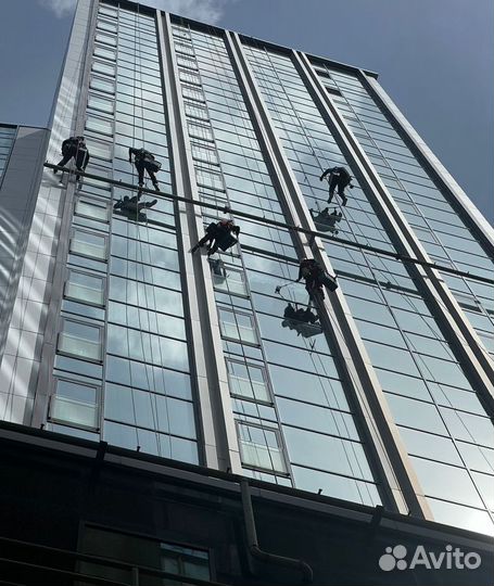 Мойка окон и фасадов