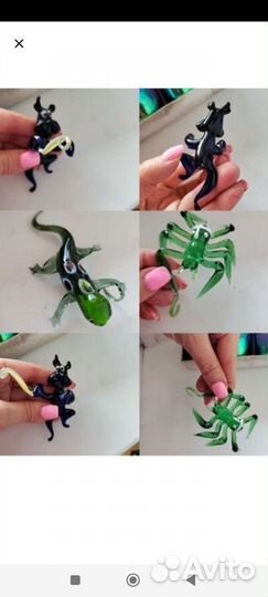 Фигурки животных стекло