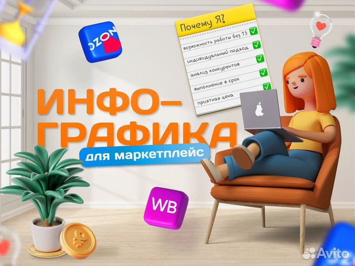 Инфографика для маркетплейс wildberries Ozon