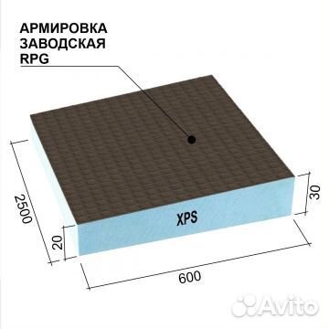 Панель Руспанель рпг Градиент 2 2500х600х30/20