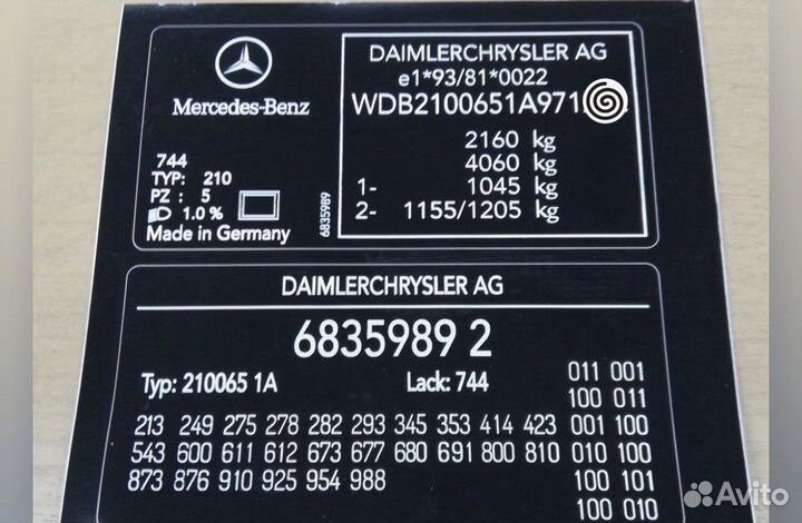 Наклейка vin проем двери авто