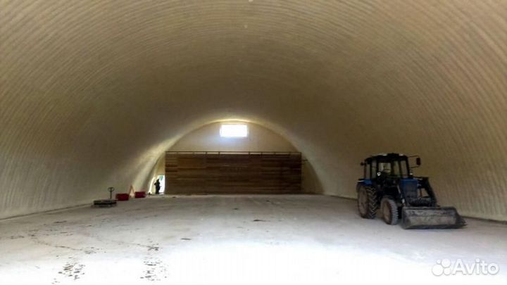 Утепление пенополиуретаном складов/ангаров