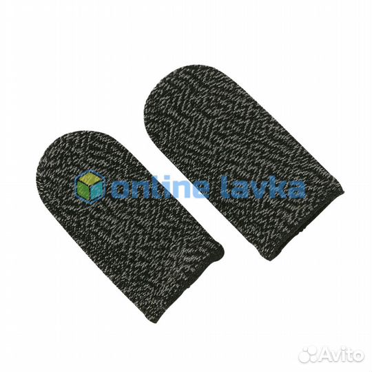 Напалечники сенсорные серые с белым