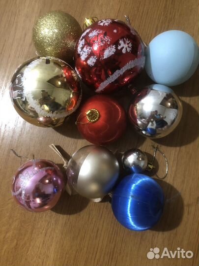 Елочные игрушки 25 шт пакетом