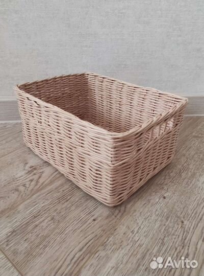 Корзина плетёная 22*30*15 из эколозы, короб