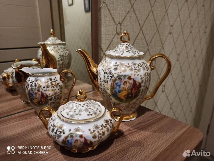 Чайник, молочник, сахарница. Винтаж