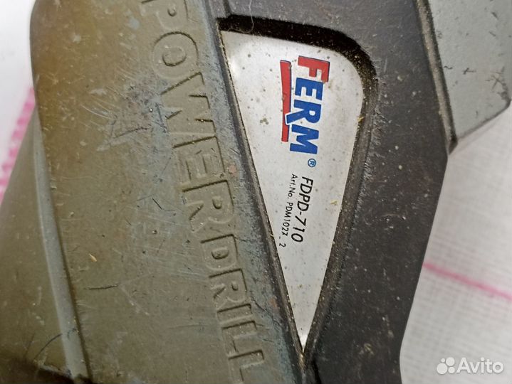 Электродрель Ferm рабочая