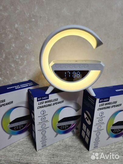 Умный светильник,ночник с беспроводной зарядкой