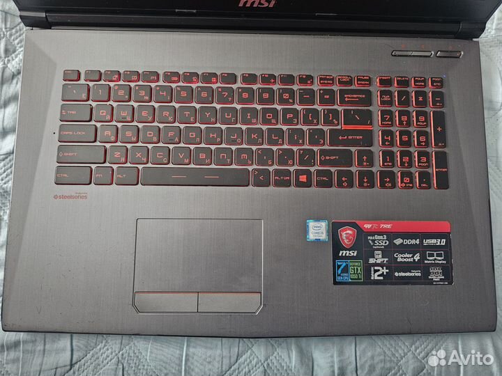 Ноутбук msi GV72 7RE
