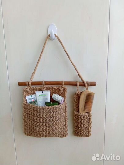 Органайзер подвесной из джута