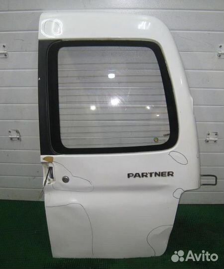 Дверь задняя правая Peugeot Partner 5F 2006