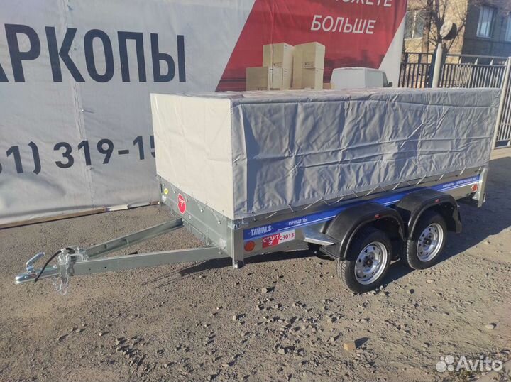 Легковой прицеп двухосный 3х1.5м (усиленный) кат В