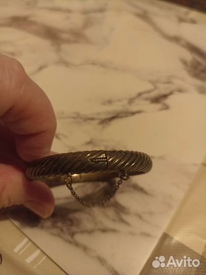 Серебряный браслет старинный