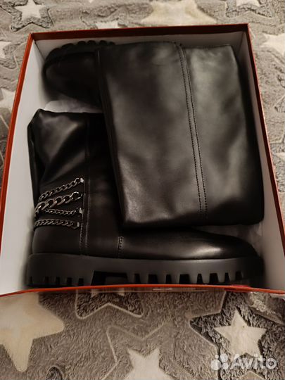 Сапоги женские зимние нат.кожа 39