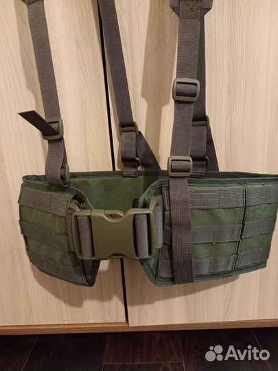 Разгрузка с широким поясом и лямками, олива