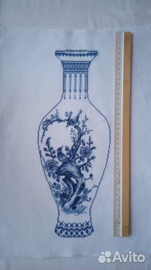 Вышивка крестиком готовая. Парный сюжет. Цена за 1