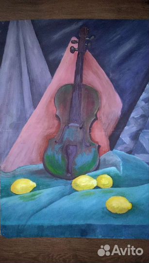 Картина гуашью