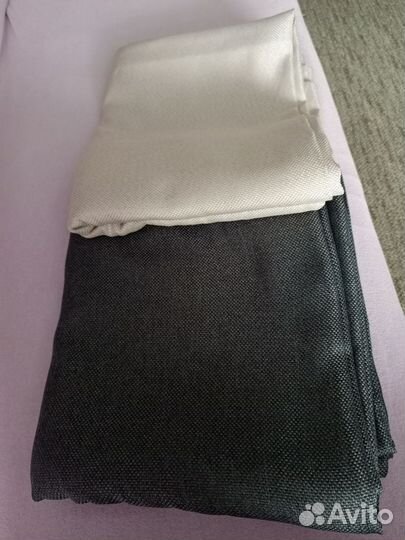 2 пледа, 2 простыни, 2 пары штор