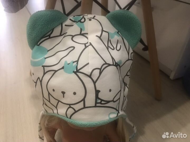 Шапочка со снудом на флисе