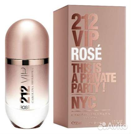 Парфюмированная вода женская Carolina Herrera 212 VIP Rose, 50 мл