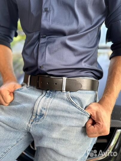 Кожаный ремень ручной работы