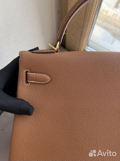 Сумка Hermes Kelly 32 gold togo