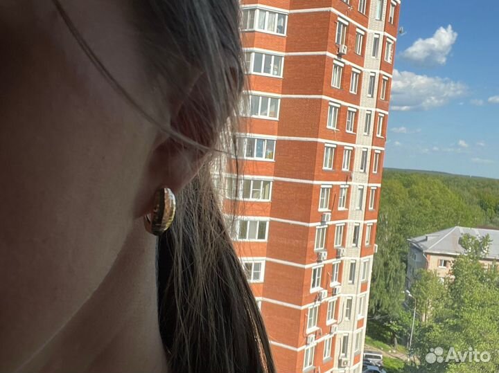 Золотые серьги 585