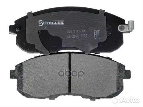 304 012B-SX колодки дисковые п. с антискр. пл