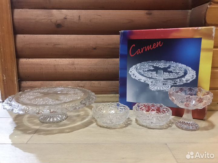 Конфетницы и тортница новое Walther-Glas