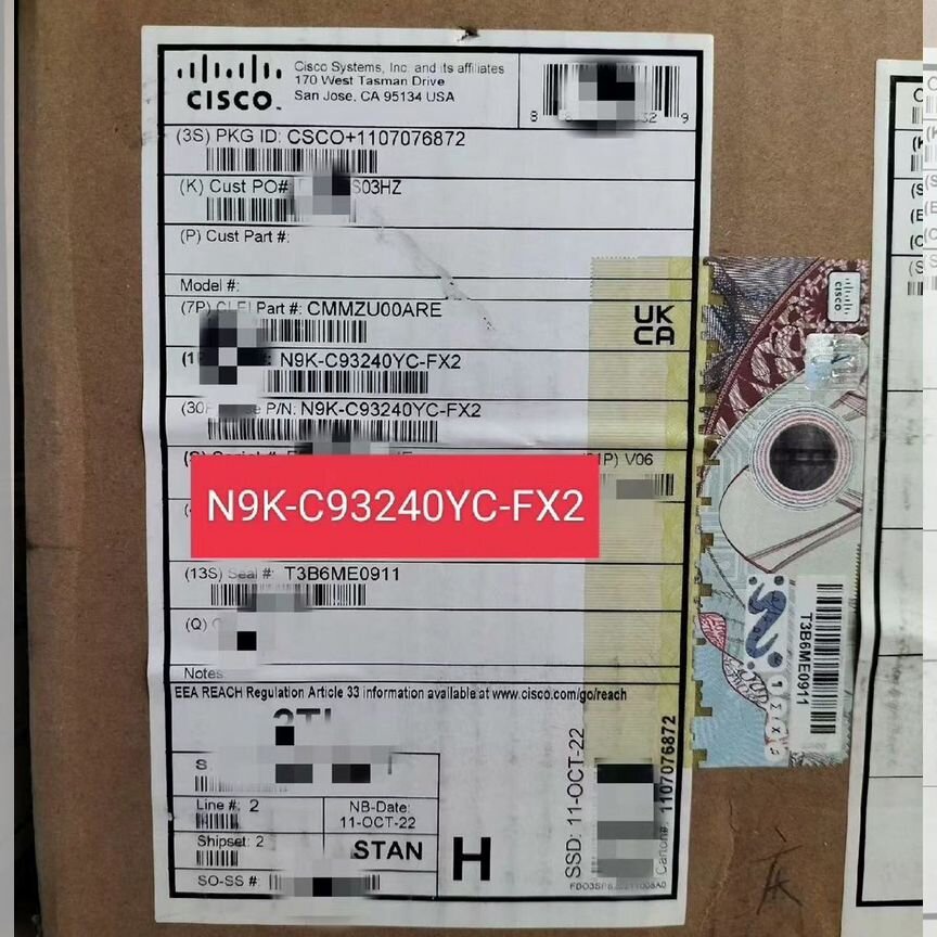 [N9K-C93240YC-FX2] Коммутатор Cisco Nexus N9k-C93240yc-Fx2