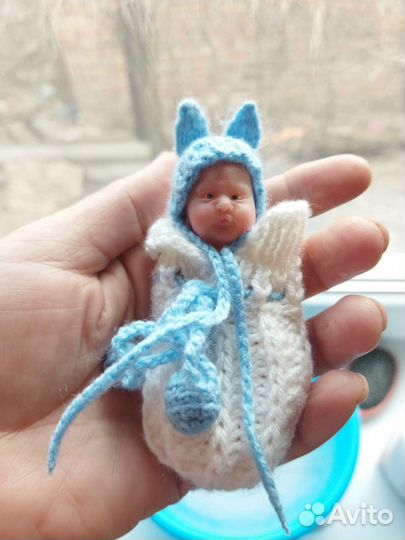 Силиконовый мини реборн