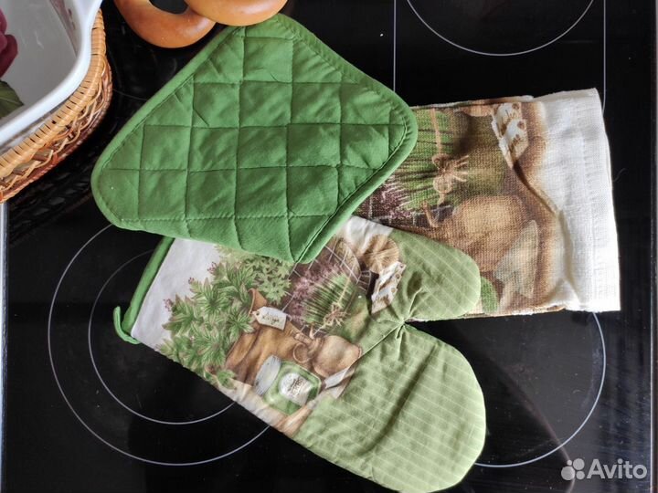 Варежка прихватка полотенце кухонное