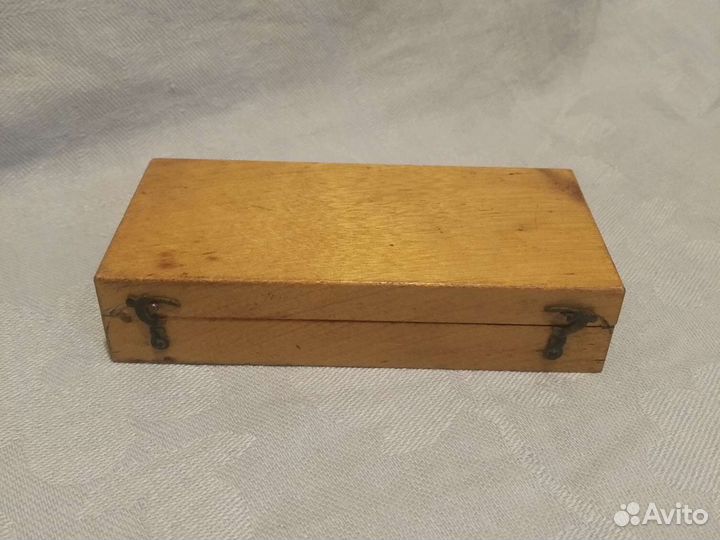Старинная деревянная шкатулка для разновесов 1911г